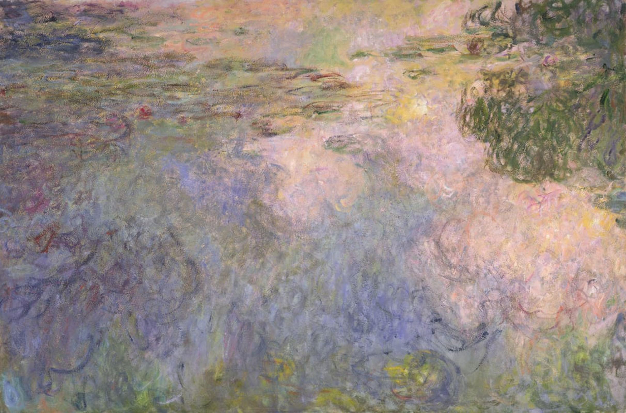 SERENDIPITP Vintage Picture Print on Canvas Wall Art Poster the Water Lily Pond by Claude Monet Artwork Print Poster for Wall Decor 60x90cm