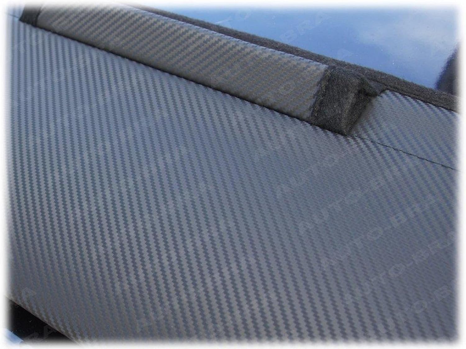 AB3-00174c Carbon Fiber Look Hood Bra Compatible with Mercedes E-Class W211 2002-2006 Front End Nose Mask Bonnet Bra