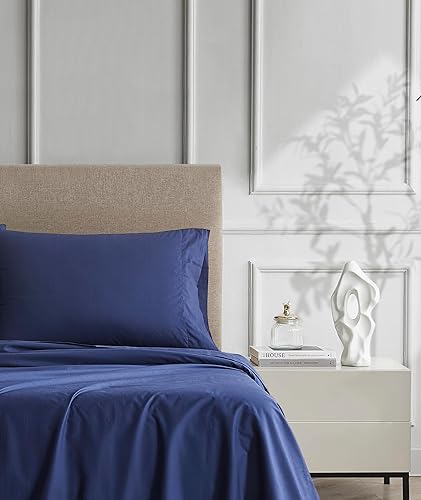 Miniatura 6 de Juego de sábanas 100% algodón tamaño King - Fresco y cómodo, ligero y transpirable, bolsillo profundo para un ajuste perfecto, fácil cuidado -