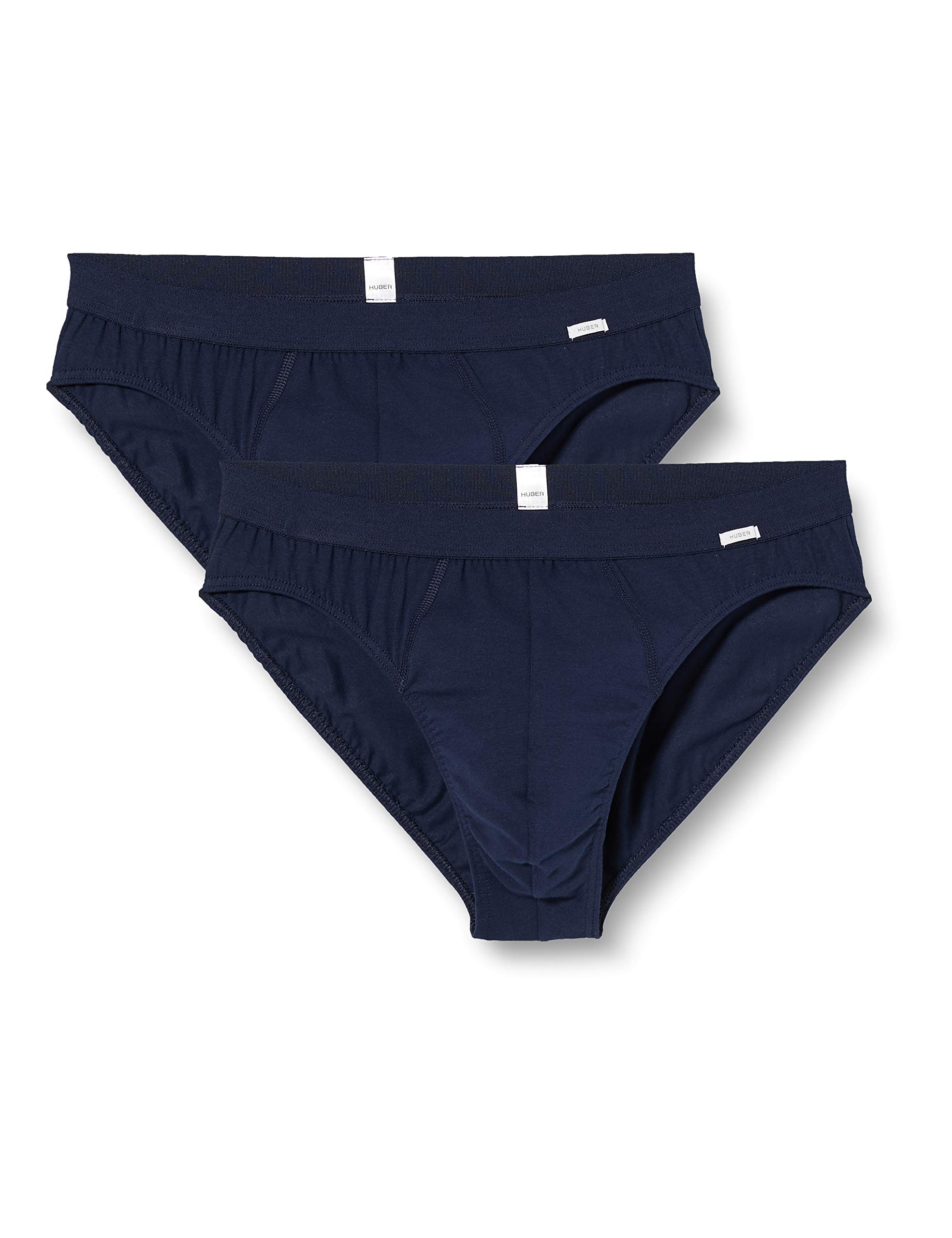 Huber Men's Marc Brasil Slip 2er Pack Boxer Briefs Not Applicable, Blue (Marine 0377), Medium
