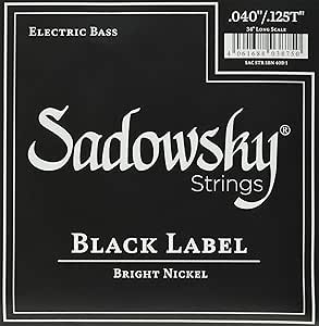 Amazon.com: Black Label Base Strings Nickel Strings 5 Strings 040-125 ...