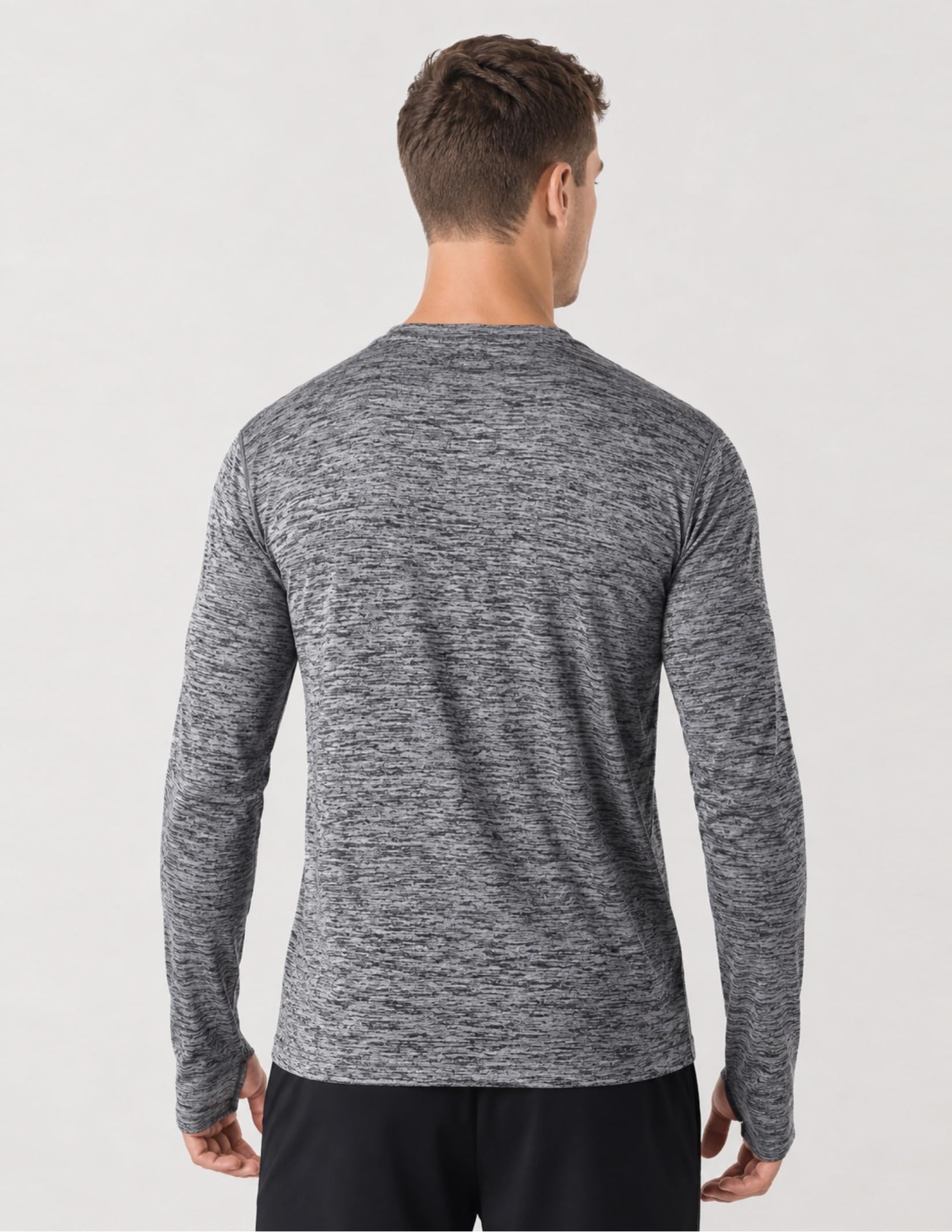 Liberty Imports Koszulka Mężczyźni Athletic Long Sleeve T Shirts With Thumbholes