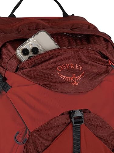 Miniatura 15 de Osprey Manta 24L Mochila de senderismo para hombre con depósito hidráulico, color naranja hoja de roble