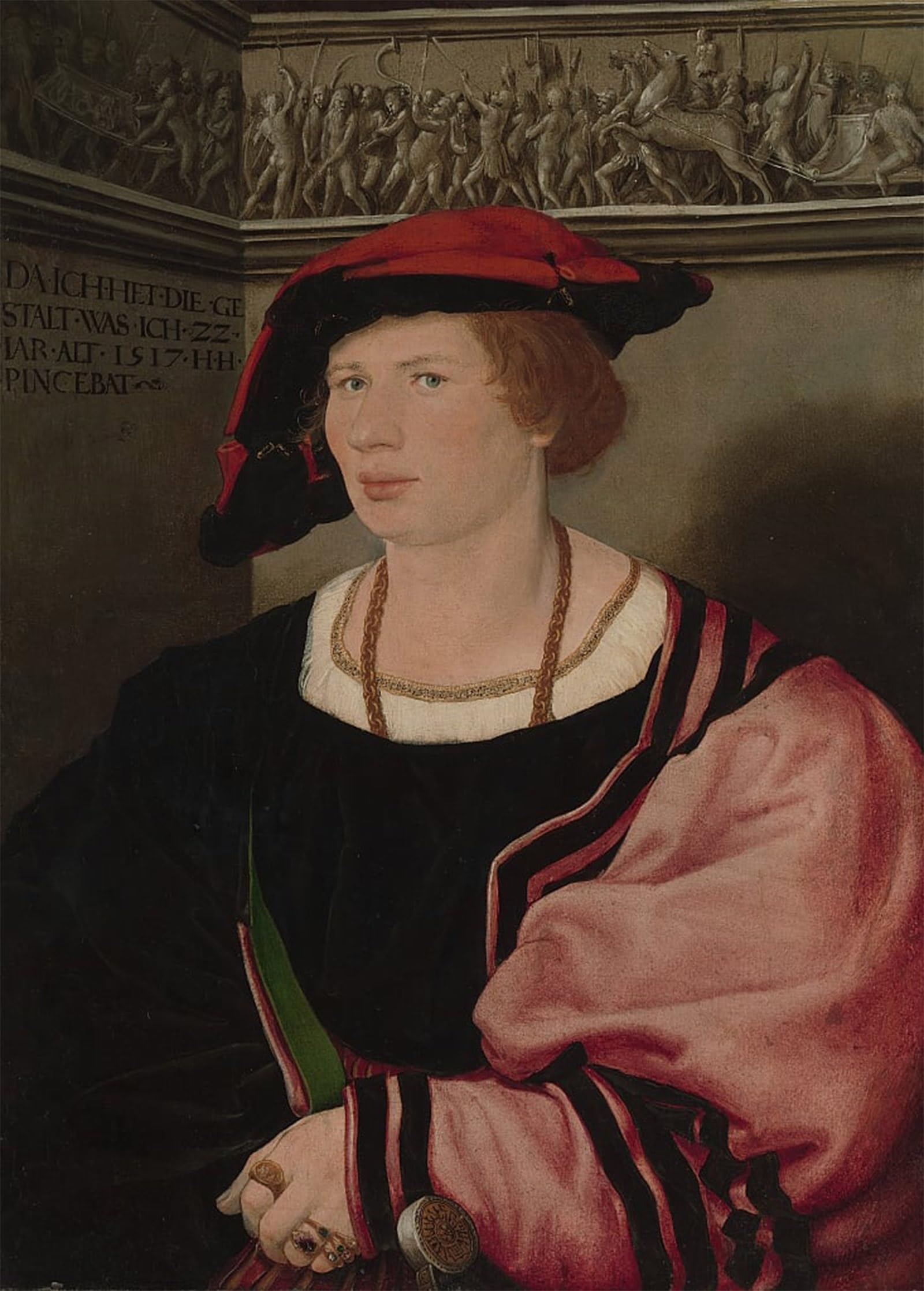 SERENDIPITP Retro Picture Poster Wall Art Pictures Painting Benedikt Von Hertenstein Born About Died by Hans Holbein the Younger Wall Art Canvas Print for Wall Decor 60x90cm