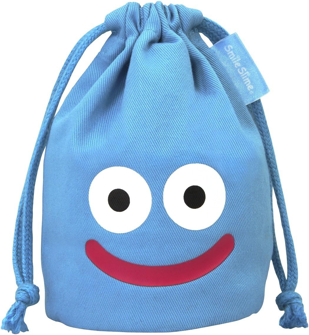 Square Enix Dragon Quest smile slime mini DrawString bag blue