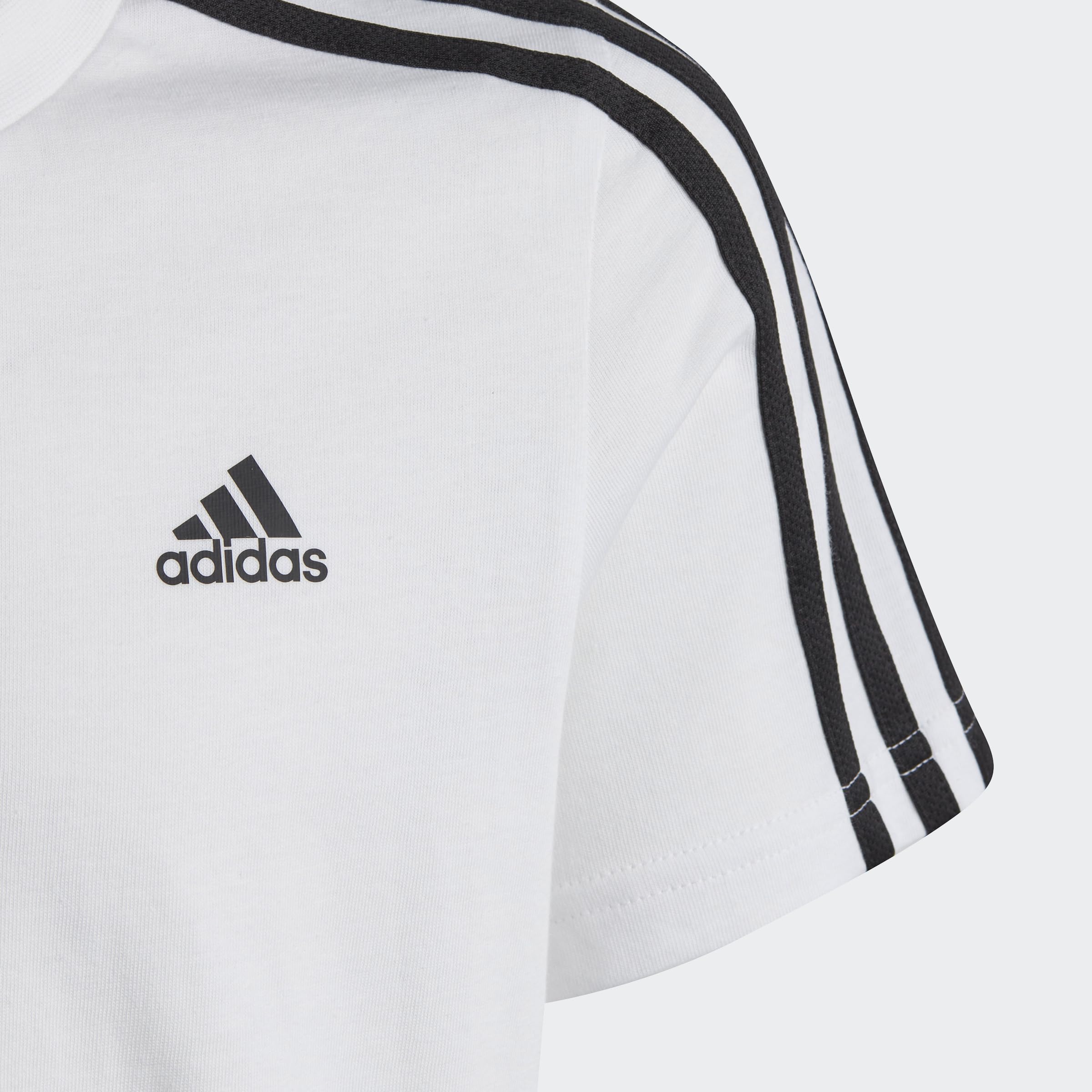 adidas Essentials 3-Stripes Cotton tee Camiseta Unisex niños