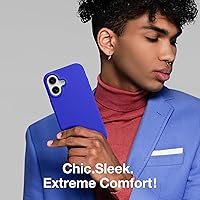 Vista 1489 de GONEZ Funda de silicona para iPhone 15 Pro Max, compatible con Magsafe, protector de cámara + protector de pantalla, forro de microfibra suave Negro