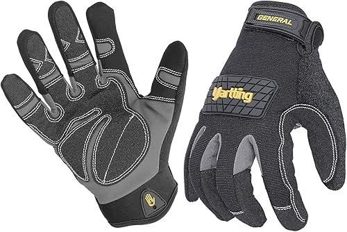 KLDOLLAR Guantes de trabajo de cuero para hombre, guantes de jardinería 3 paris, guantes de trabajo resistentes para mejoras del hogar, trabajo en