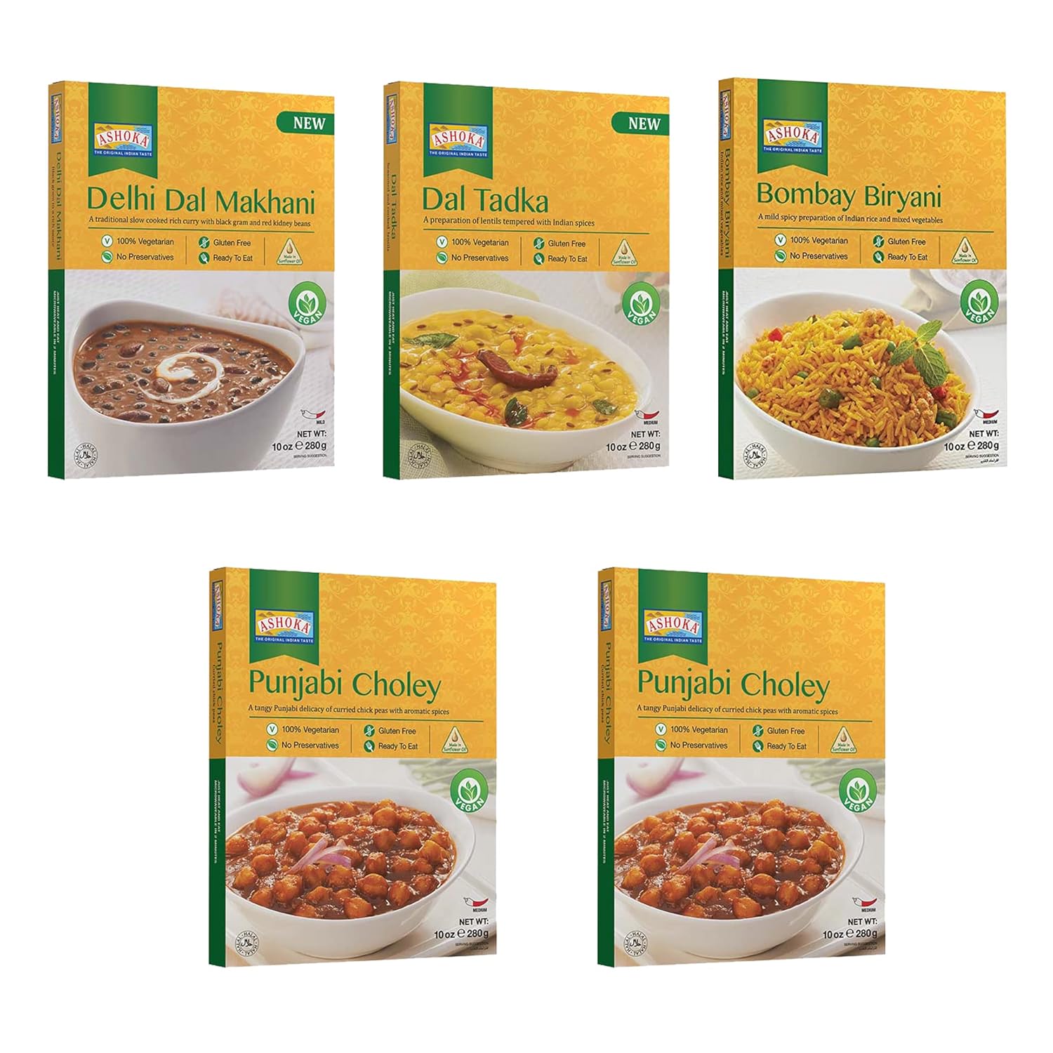Ashoka Ready to Eat Indian Meals Since 1932, 100 Vegan
