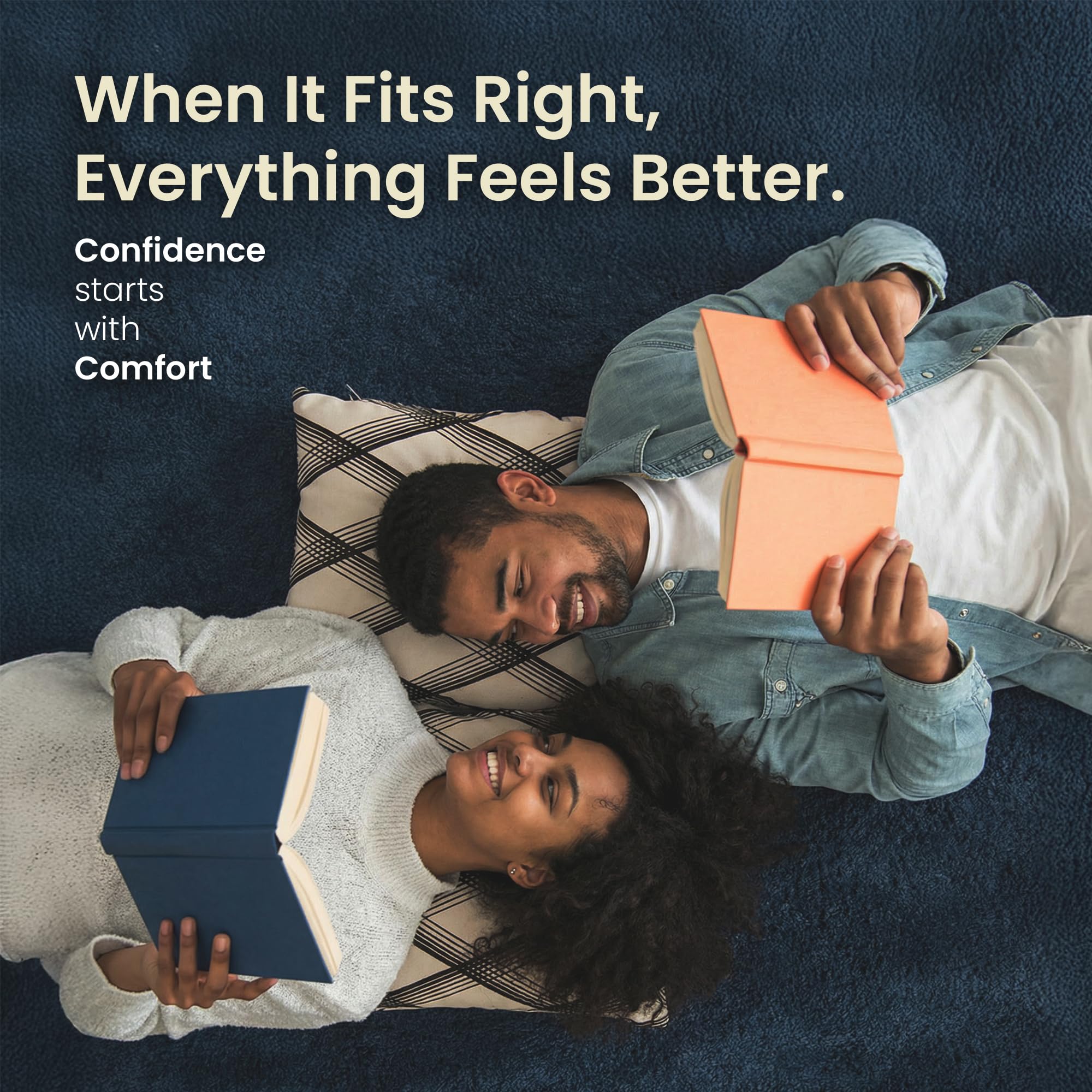 UNION MAX Condoms - True XL - Ultra Thin Large Fit Natural Latex with Flared Head, Lightly Lubrication, Sensitive Bare Feel, Natural Touch and Close Fit Comfort – Extra Large 60mm Size, 12 Count Pack