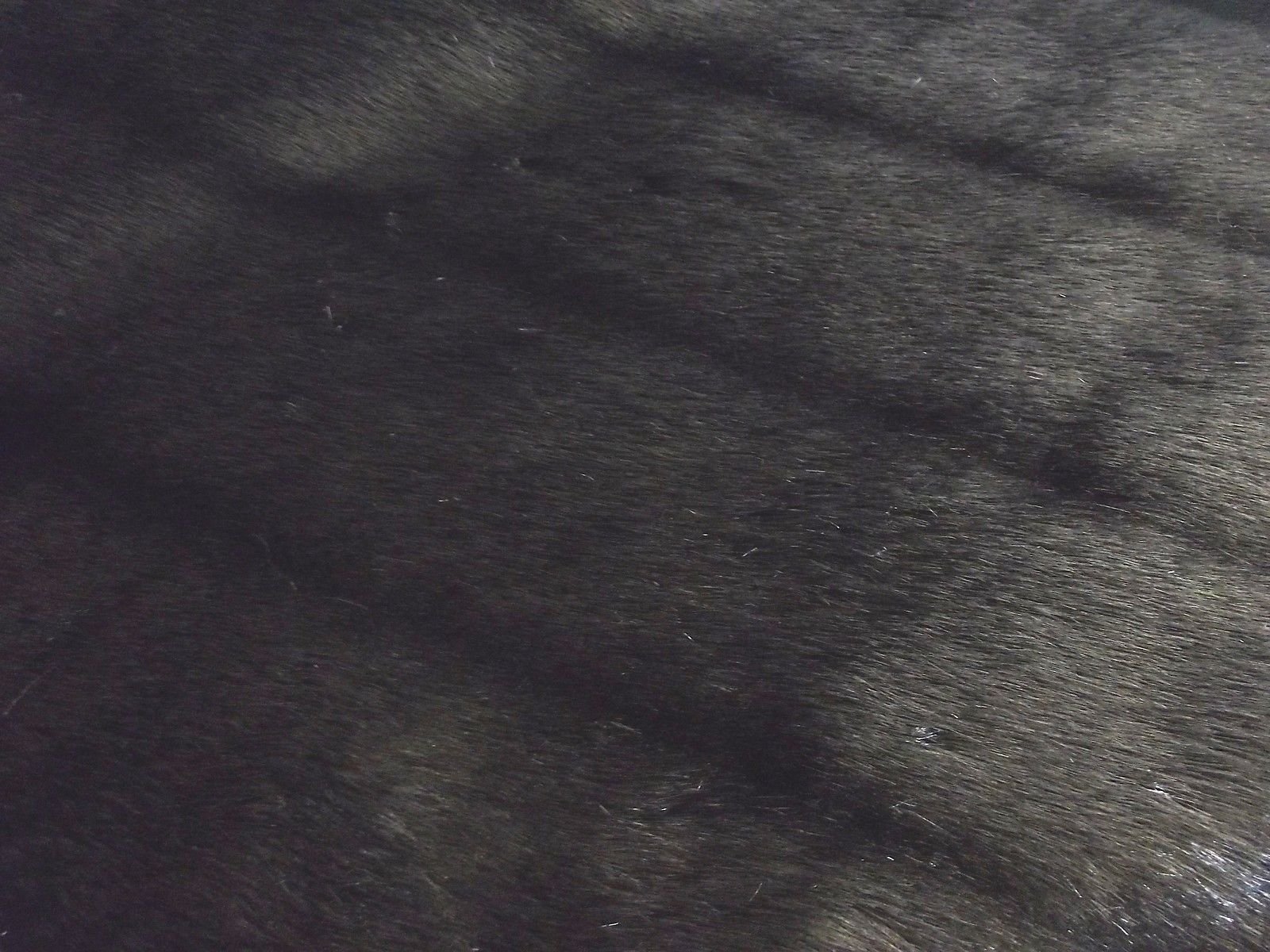 Tissu fausse fourrure noir 10m pour décoration chalet et grands plaids