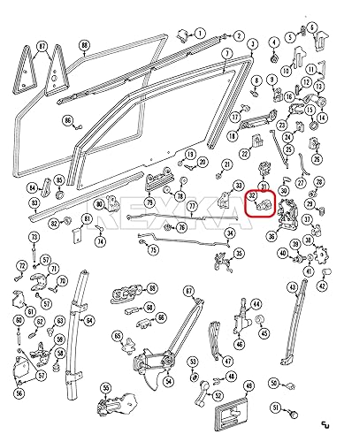 Miniatura 5 de Rexka Clip de barra de bloqueo de puerta para Chevrolet Camaro Corvette Impala Chevy Truck GMC Truck Pontiac Buick GM 4234830 12337868