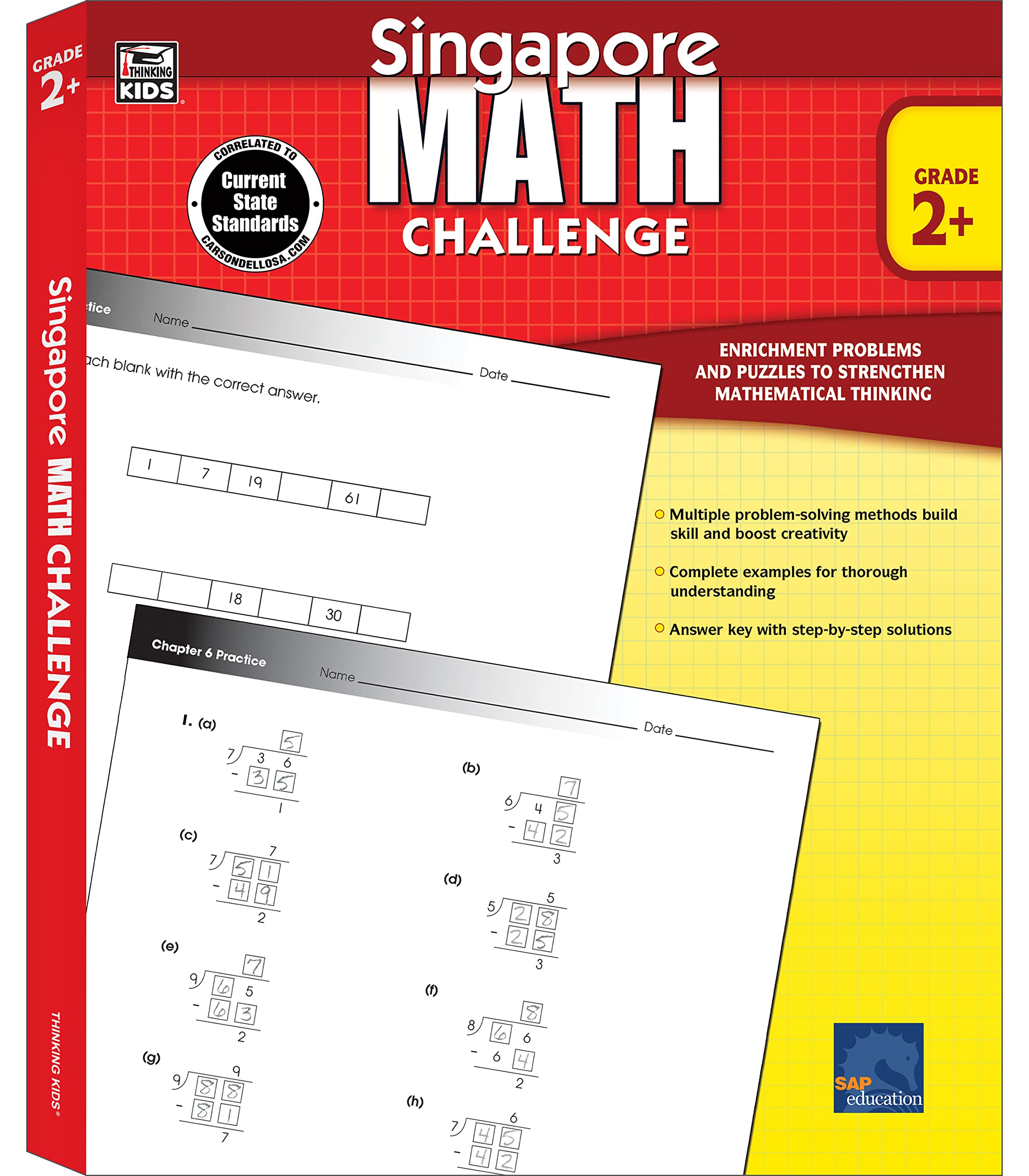 Singapore Math | Common Core Challenge Workbook | 2nd–5th Grade, 352pgs (Volume 18) CSM Edition