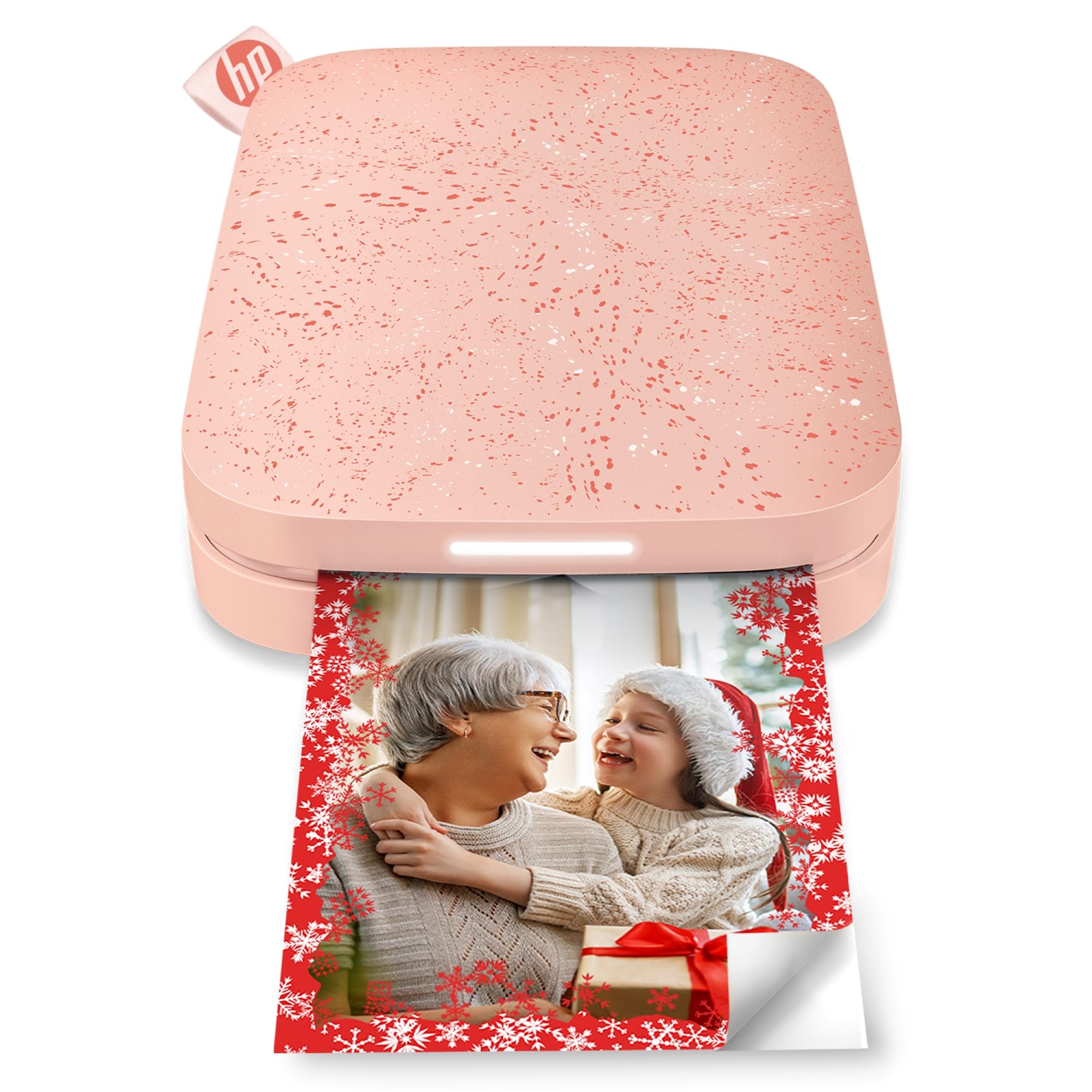 HP Sprocket Portable Photo Printer (Blush Pink) Instantly Prints ZINK 2x3" Sticky-Backed Photos from your iOS & Android Device