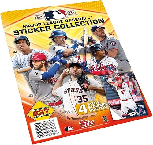 2020 Topps MLB - Álbum de colección de pegatinas de béisbol (incluye 4 pegatinas de inicio en el interior)