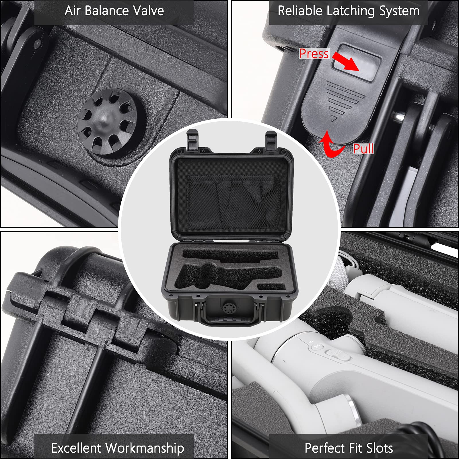 DJI OM5 スマートフォンジンバル 本体+ケース Amazon | プロフェッショナル ハードケース DJI OM 5 スマートフォン