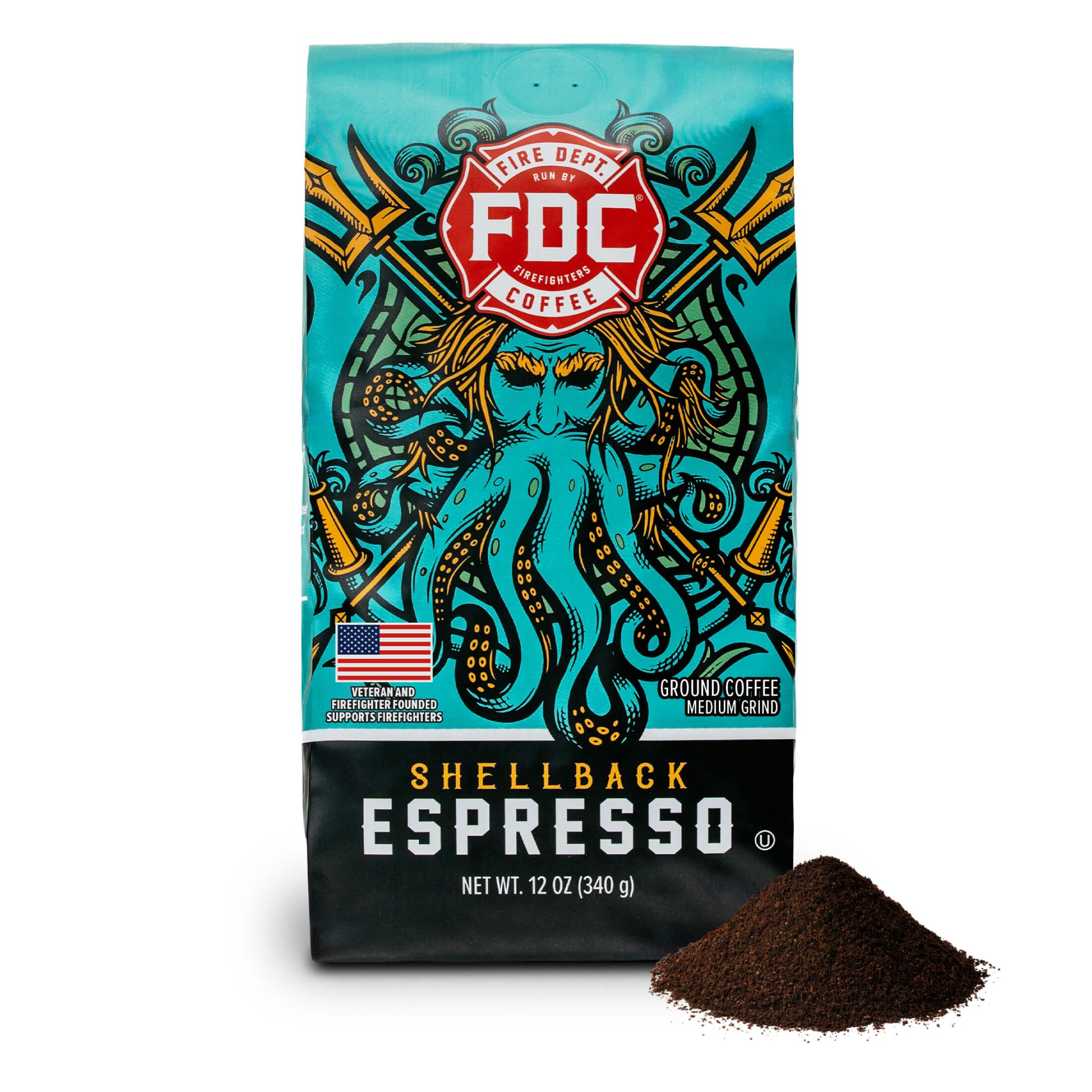 Amazon.com : Fire Department Coffee Shellback Espresso Ground