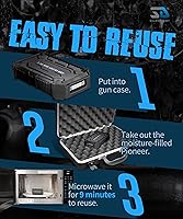 Vista 6 de Pioneer Silent Dry - Deshumidificador inalámbrico para pistola – Mini secadora reutilizable para hasta 20 litros – Recargable rápido de 9 minutos