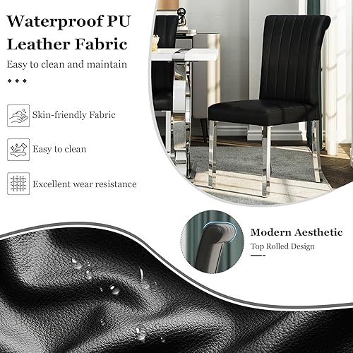 Miniatura 4 de Asday Juego de 2 sillas de comedor