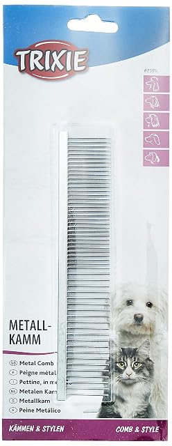 Foto 2 de 3 de Trixie Peine Metálico, Doble Tipo, 16 cm, Perro