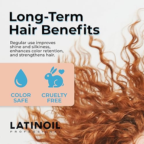 Miniatura 6 de LATINOIL Chia Repair Shampoo sin sulfatos  Producto natural para cabello rizado texturizado aceitoso, seco, de color, rubio, gris y rojo, para