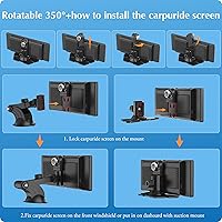 Vista 8 de Carpuride W903 Wireless Carplay & Android Auto with Dash Cam - 9.3" HD IPS Touch Car Play Screen for Car, 4K Front & 1080P Rear Camera, Loop