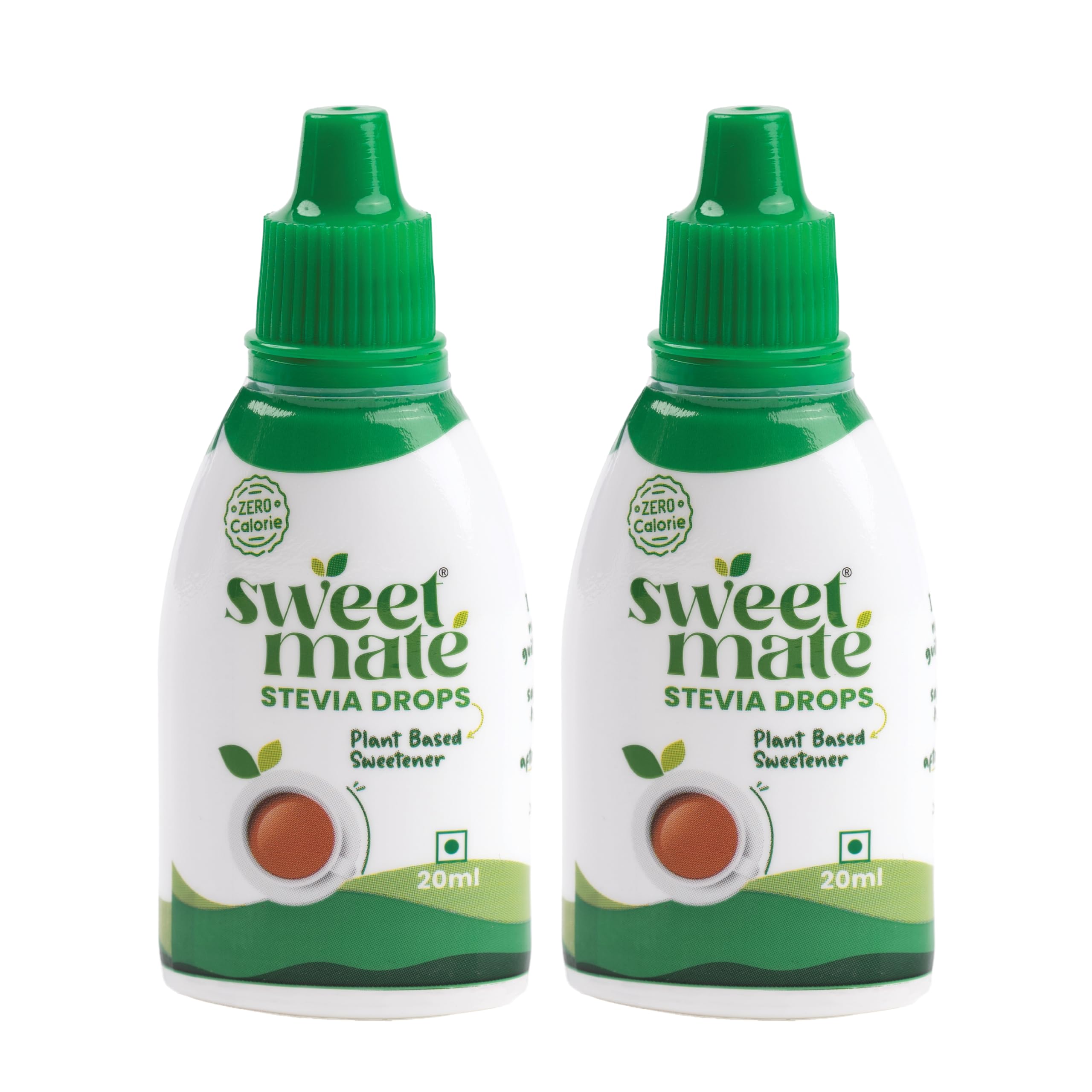 Pure Stevia Drops Zero Calorie, Diabetic Friendly, Sugar Free - Plant Based Natural Stevia Sweetener Liquid - Sugar Substitute (40ml)