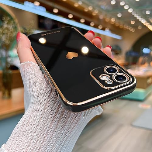 Miniatura 2 de Teageo Funda compatible con iPhone 11 para mujeres y niñas, diseño de corazón de amor, cubierta trasera suave, protección completa de la cámara