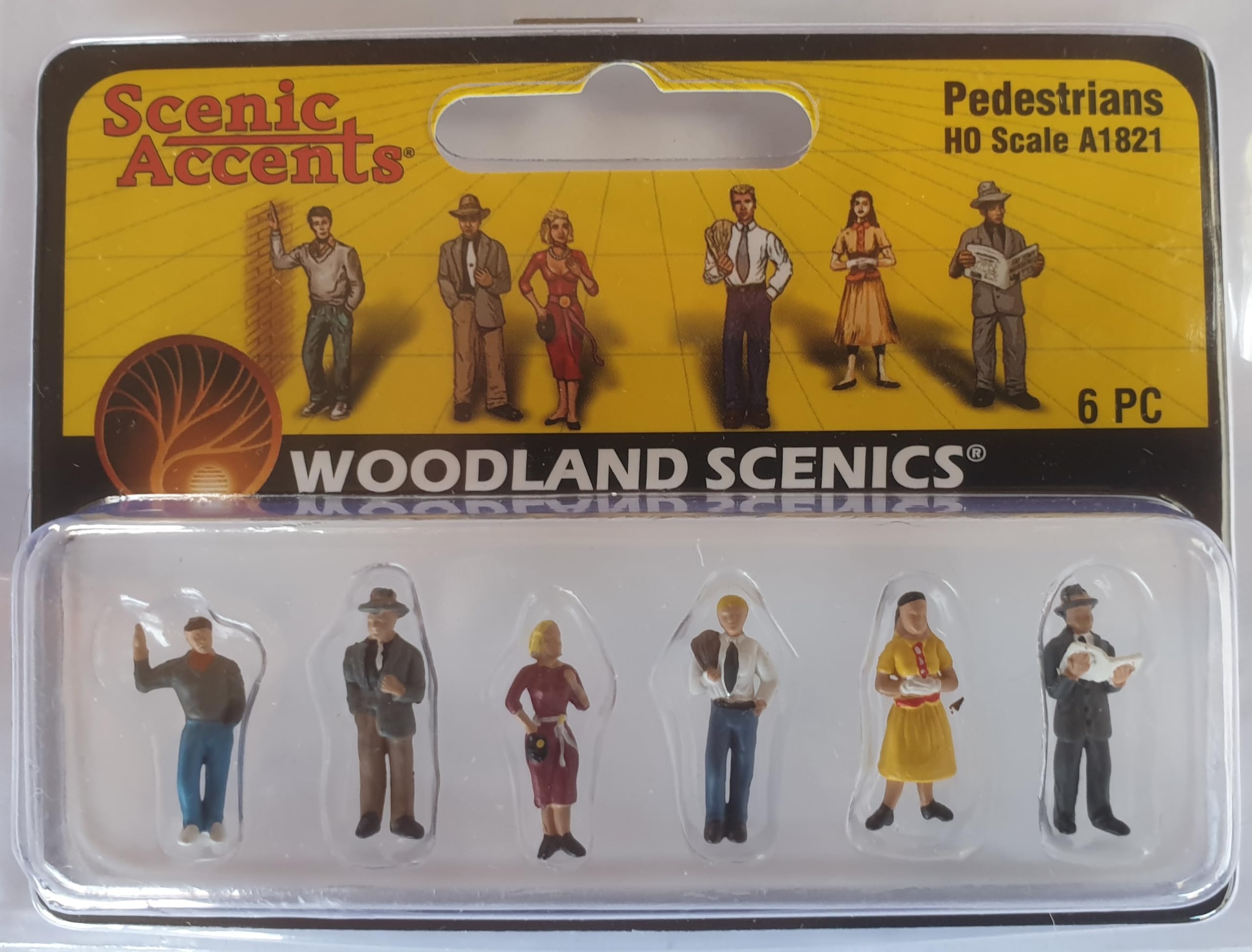 Woodland Scenics A1821 Pedestrian People on the Road Figures Track H0 HO 1:87 Pedestrian WA1821