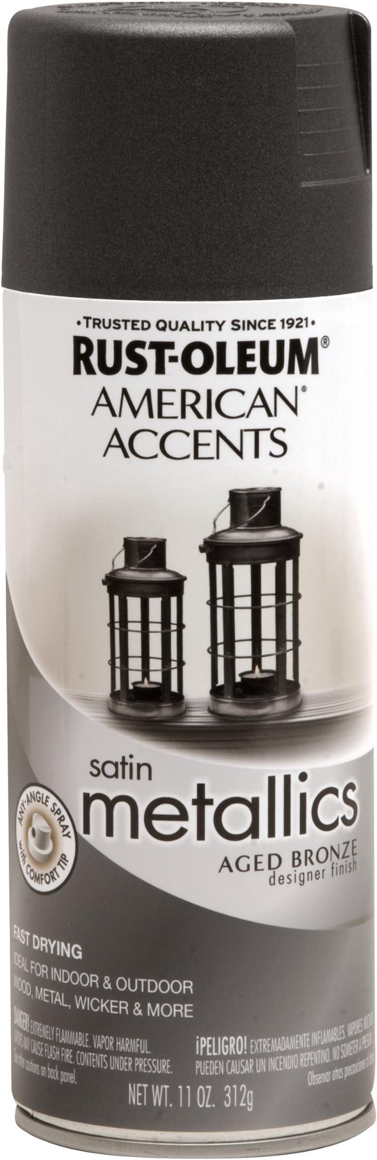 202646 American Accents Designer Metallic Spray Paint, Aged Bronze (312 grams/Can)