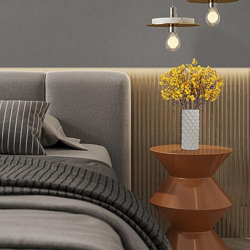 Miniatura 9 de Babys Breath - Paquete de 8 flores artificiales de tacto real, flores de seda falsas, gypsophila, decoración del hogar (plateado)