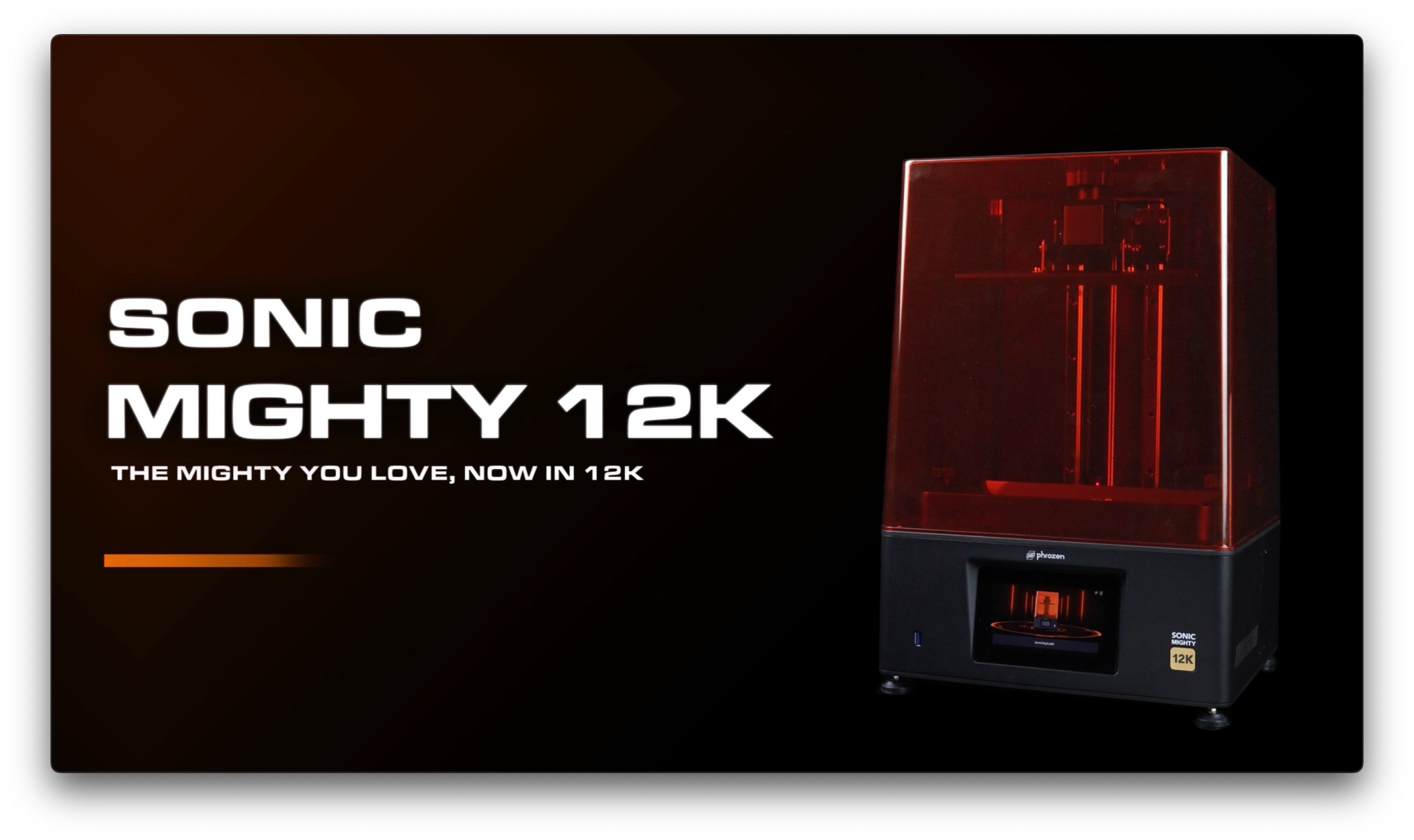 phrozen Sonic Mighty 12K LCD Resin 3D Printer, Monochrome/Mono LCD