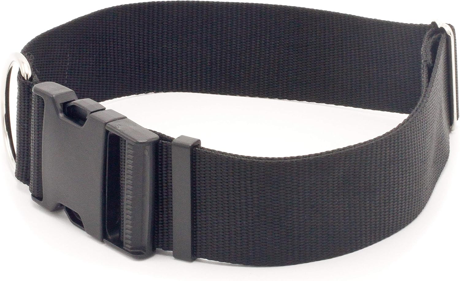 2 Inch Buckle Dog Collars - Heavy Duty Nylon (2" Width Dog Collars (Neon Lime Green, XX-Large)