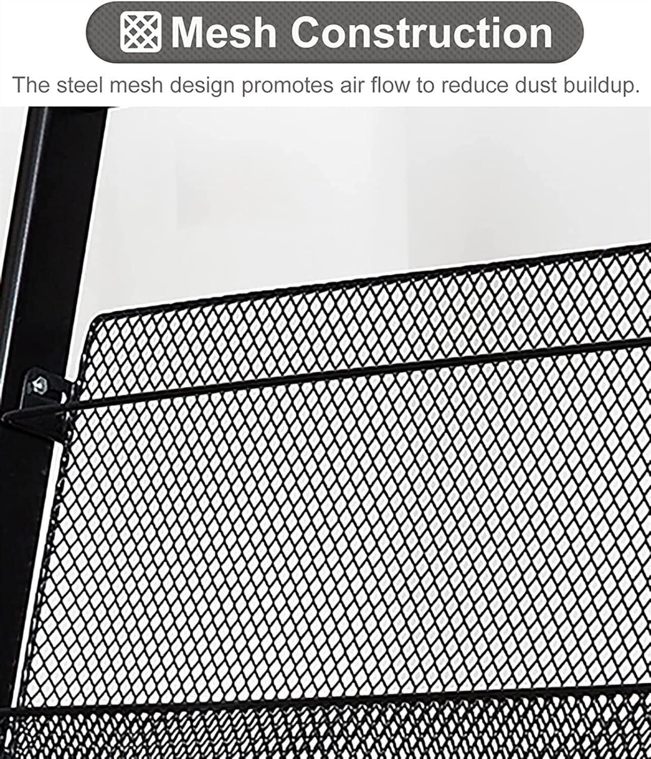 Revistero De Piso, Se Puede Plegar for Almacenamiento, Práctico, Hecho De Metal, Resistente Y Duradero(Color:Nero)