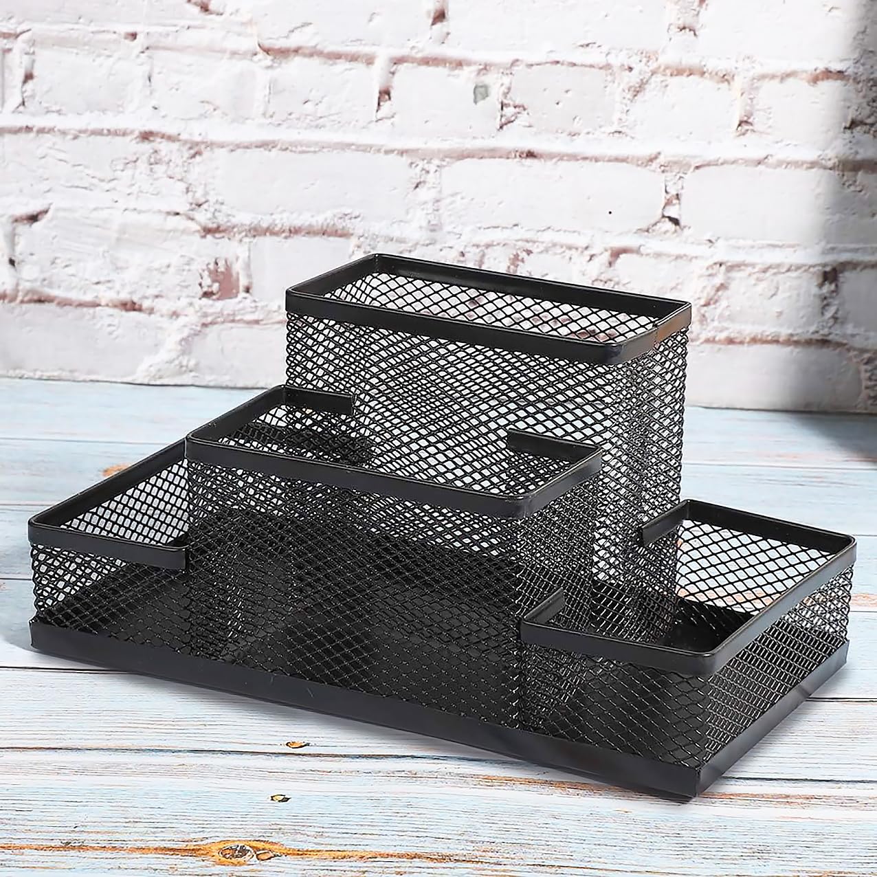GLUN® Metal Desk Organizer with 4 Different Compartment, Metal Mesh Desk Organizer Stationary Storage Stand Pen, Pencil Holder for Office, Home, and Study Table (B0CQFYP8YJ) Amazon Price History, Amazon Price Tracker