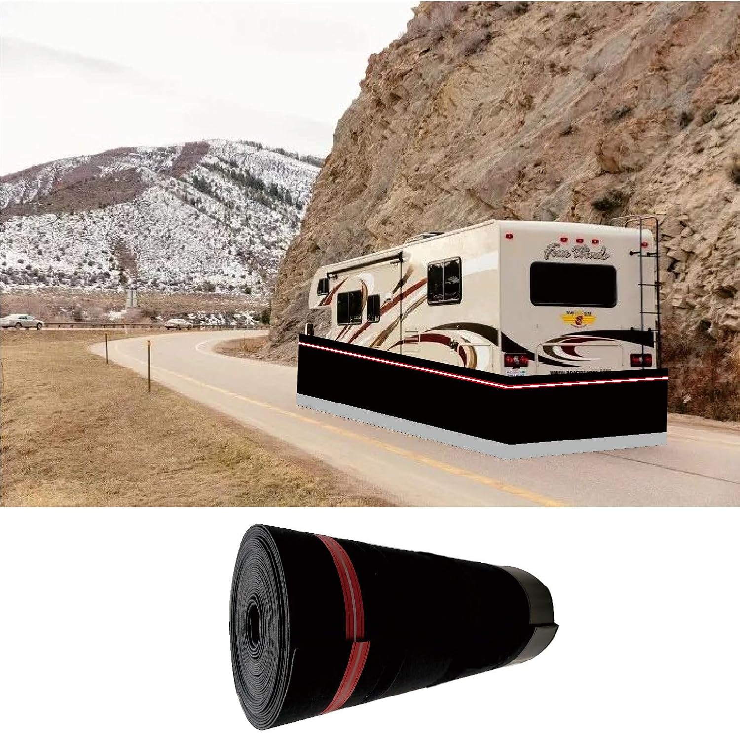 Camper RV Skirting for High-Density Fiberboard Wheel Covers (32m/105ft)