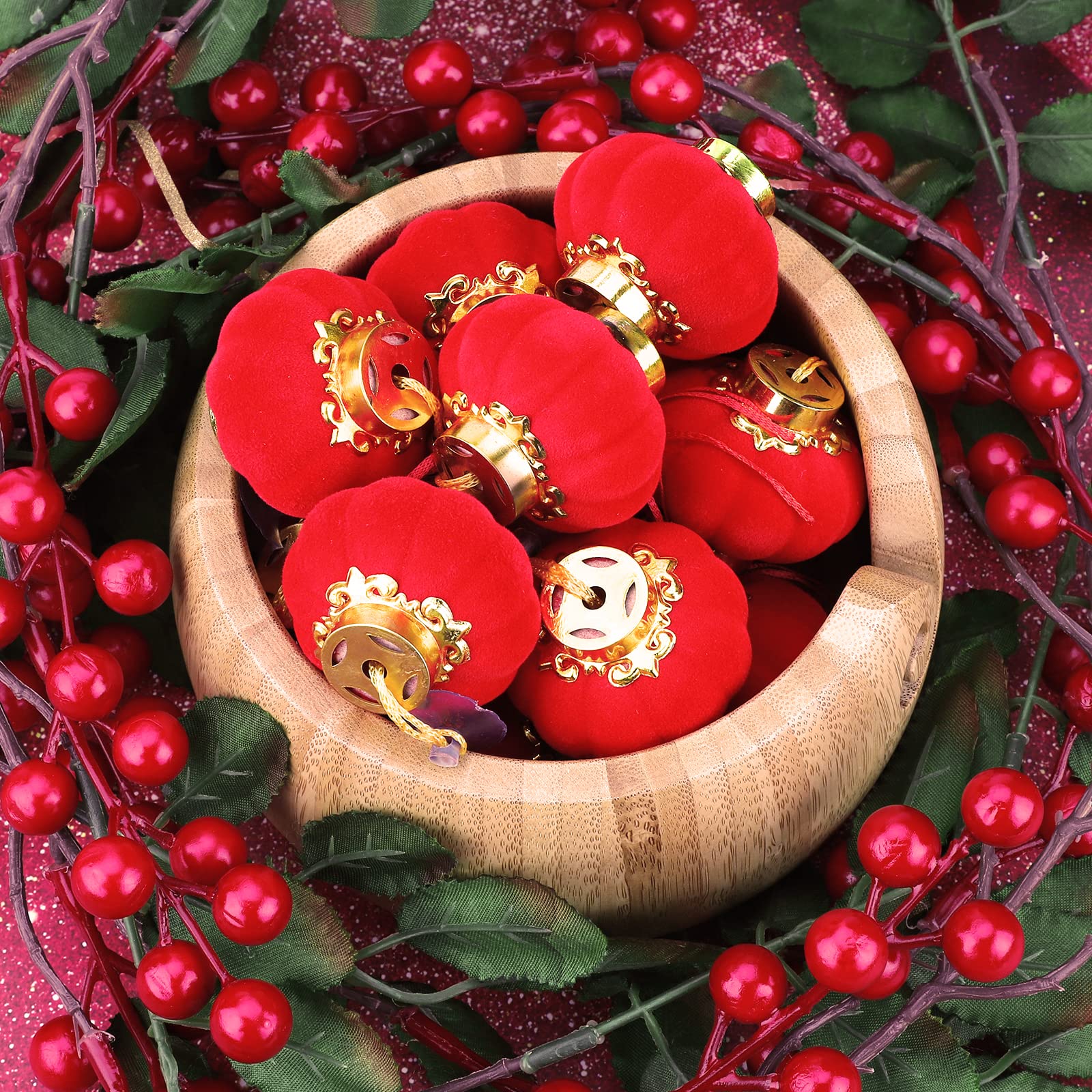20 PCS Nouvel an Chinois Lanternes Rouges Mini Lanternes