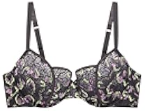 Womens Butterfly Wings Unlined Lace Tulip Cup Bra