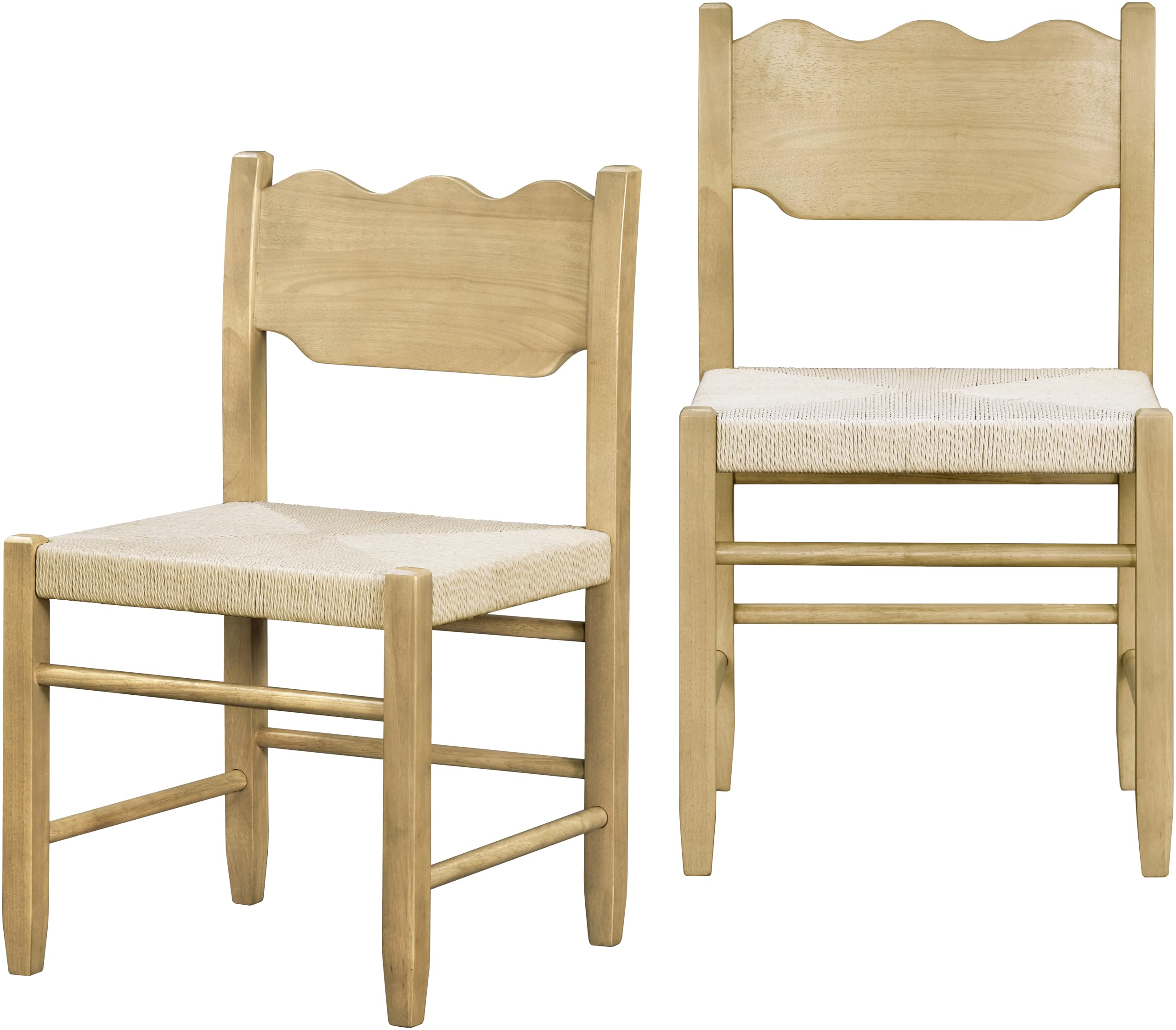 Photo 1 of Livabliss x Becki Owens Contemporary Arista Dining Chair Set of 2, 31" H 30" W 14" D, Tan