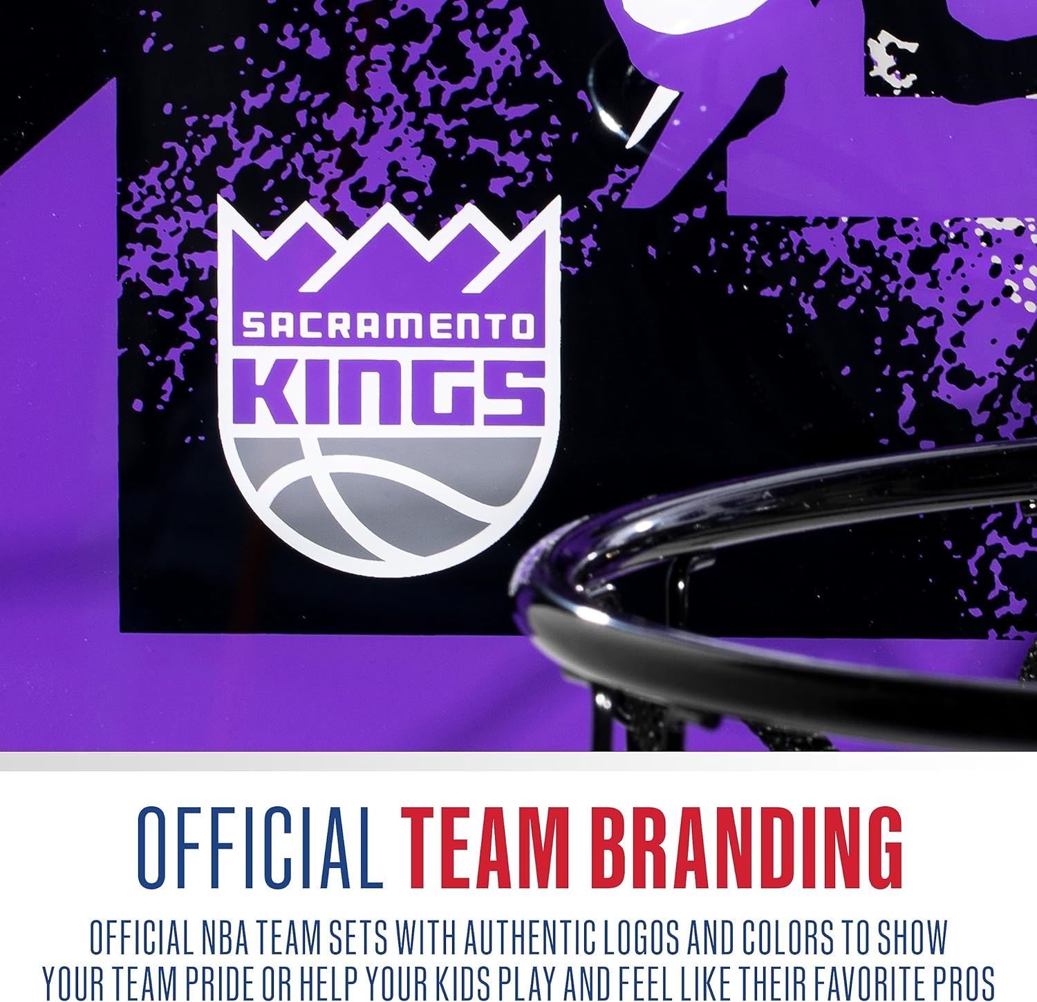 Franklin Sports NBA Team Over the Door Basketball Hoops - Kids Indoor Mini Basketball Hoop + Ball Set - NBA Fan Mini Hoops
