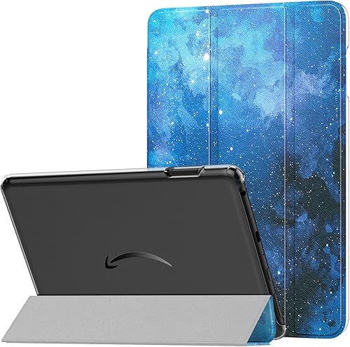 MoKo Funda para tableta Tienda Kindle Fire HD 8 y 8 Plus (1210 generación, 20222020), funda de piel sintética con soporte triple y carcasa trasera