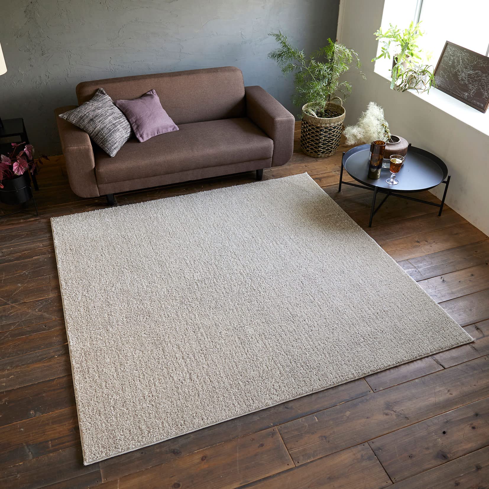 Amazon｜スミノエ(Suminoe) ラグ アイボリー 190×240cm 洗える