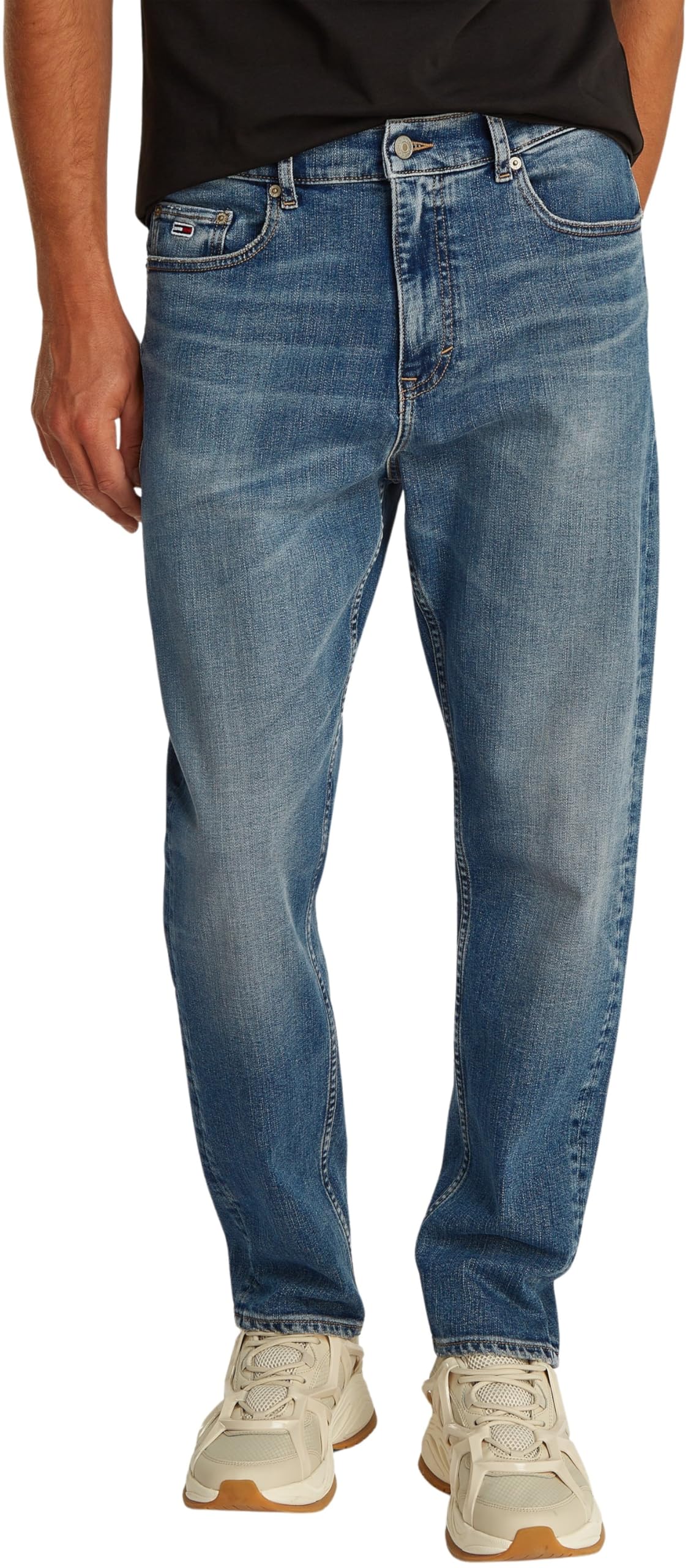 Tommy Jeans Mens Isaac Rlxd Tprd Bi5154 Dm0dm21012 Tapered, Denim (Denim Dark), 28W / 30L UK