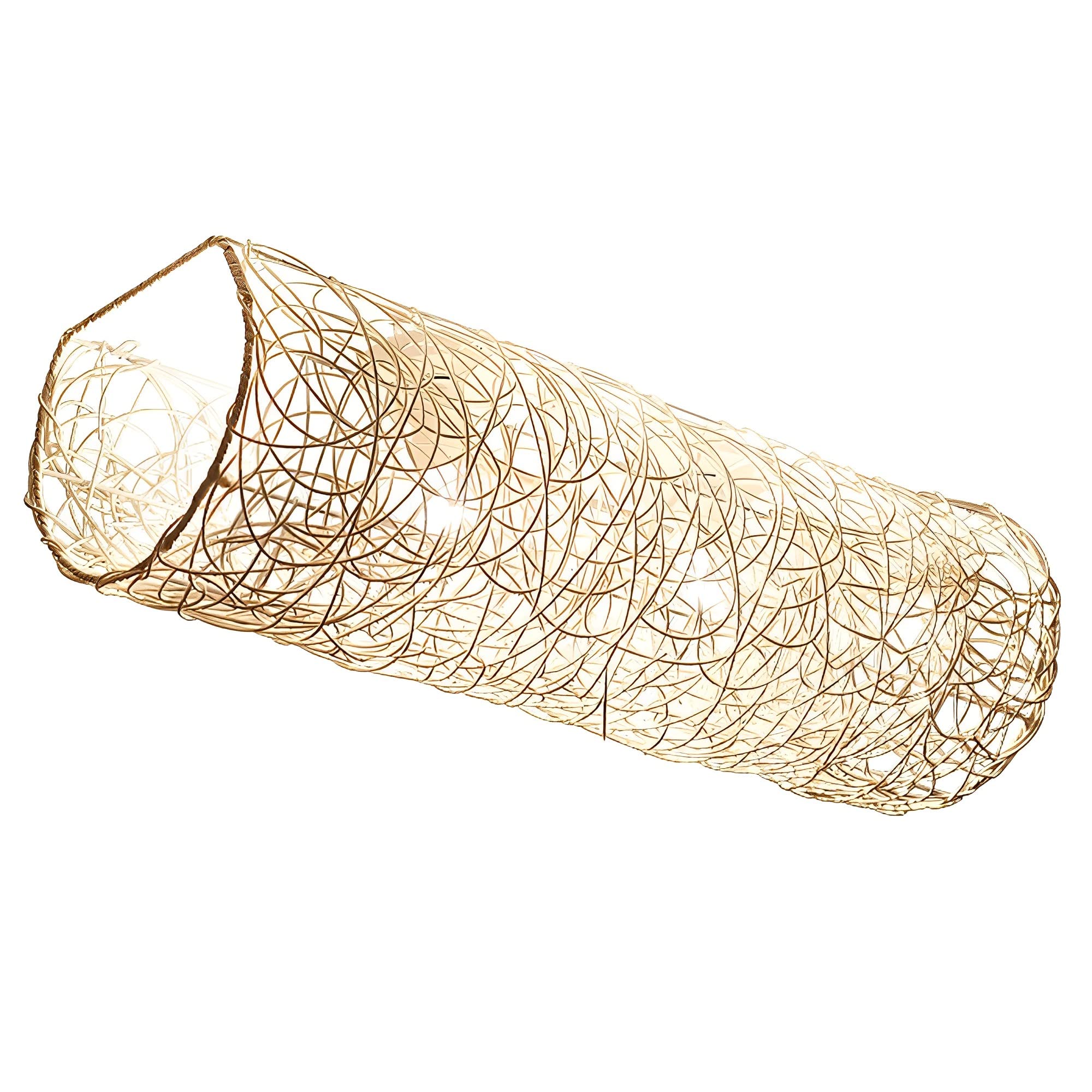 FYZDLAOR 2-Light Natural Rattan Flush Mount Ceiling Light Fixture,Rattan Chandelier Flush Mount Light for Dining Room Kitchen Hallway Foyer Living Room Bedroom