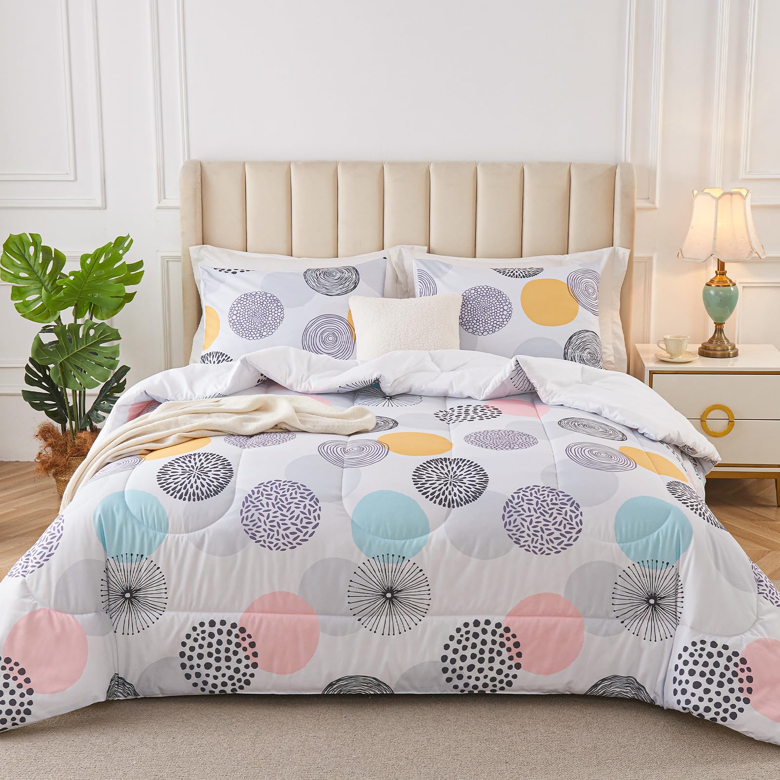 Queen Bedding Sets - Floral Comforter Set -7