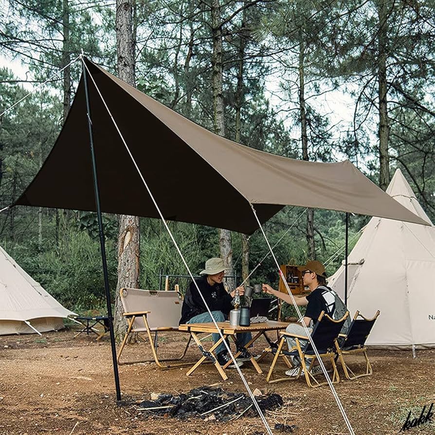 Amazon | 非常に高い遮光性 ブラウン レクタタープ 500×300cm 防水