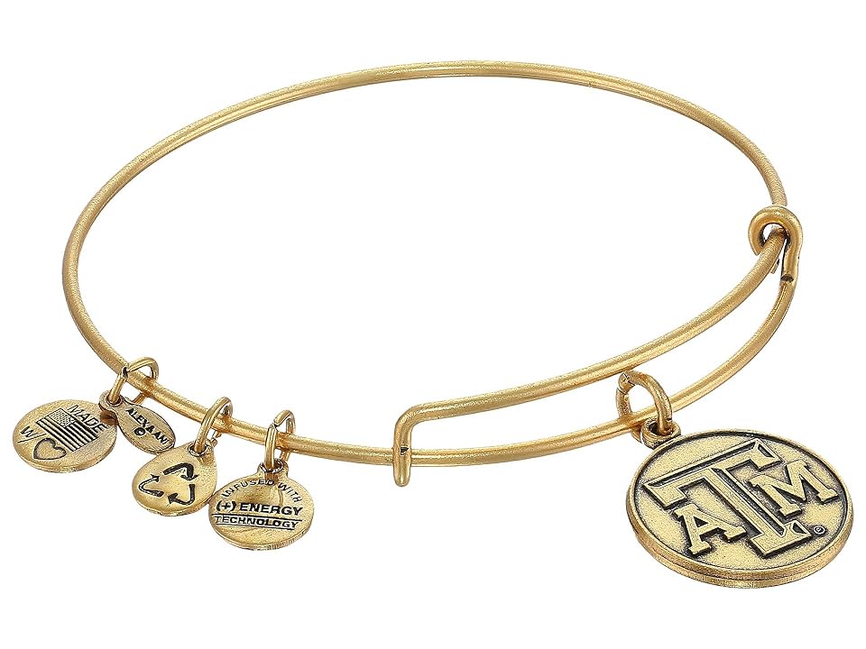 

Alex and Ani Texas AM University(r) Logo Charm Bangle (Rafaelian Gold Finish) Bracelet