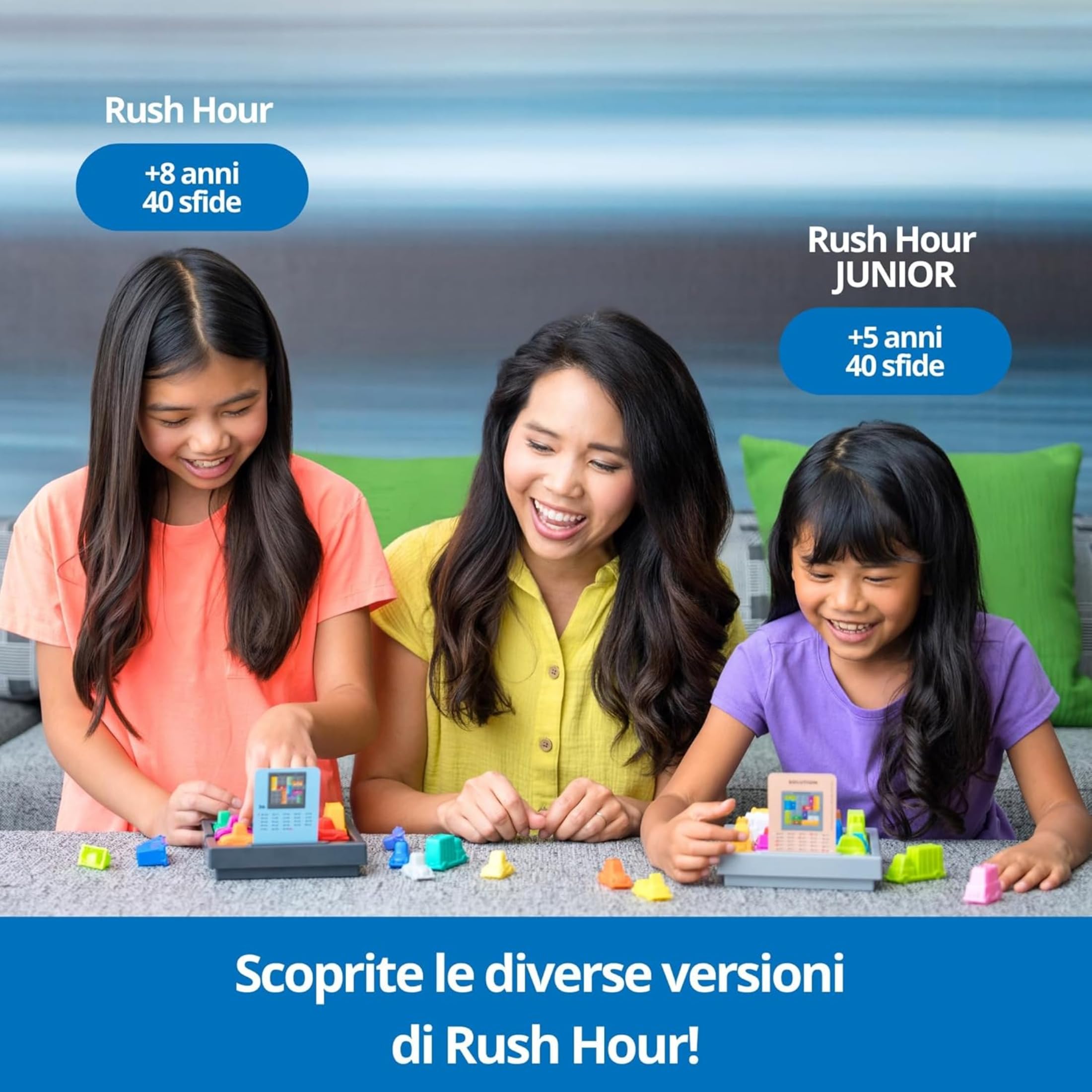 ThinkFun - Rush Hour Gioco | Giochi Da Tavolo per Bambini | 40 Sfide | Bambino e Bambina +8 Anni | Idee Regalo | Giochi Bambini +8 Anni | Idee Regalo