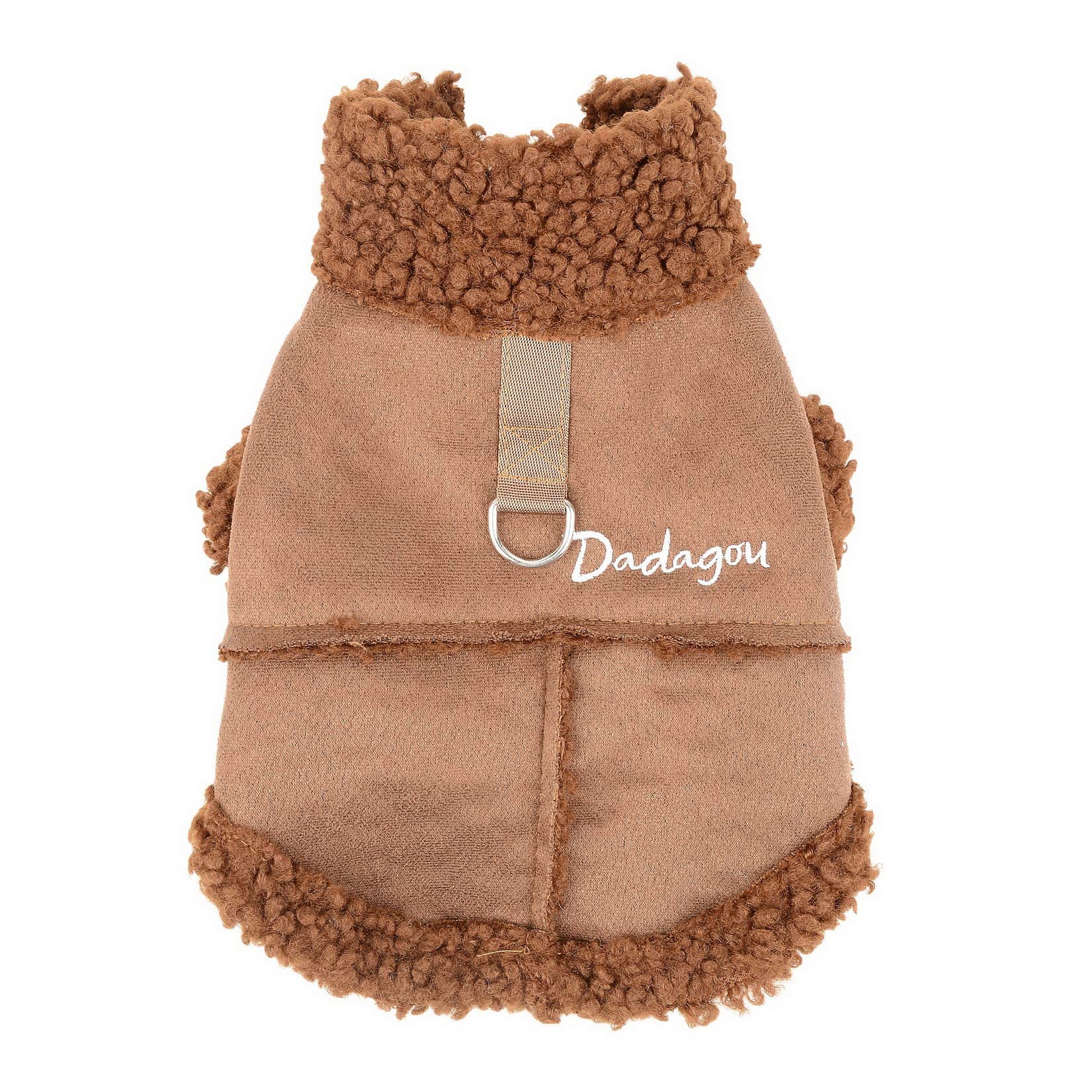 Zunea Vest voor kleine honden, winter, fleece, warm, zacht en wollig, trui voor puppy's met D-ring voor harnas en lijn, kleding voor huisdieren zoals chihuahua's en katten, grijs, M Zunea Vest voor kleine honden, winter, fleece, warm, zacht en wollig, trui voor puppy's met D-ring voor harnas en lijn, kleding voor huisdieren zoals chihuahua's en katten, grijs, M