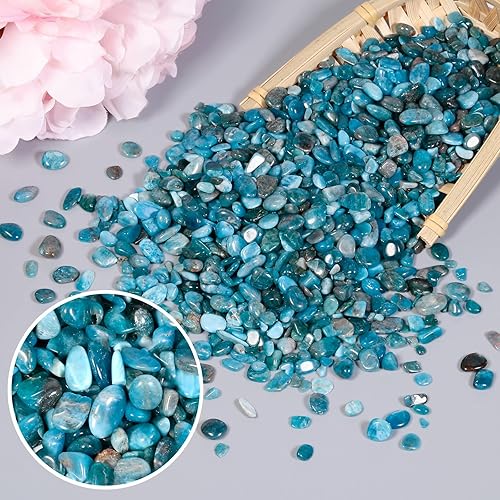 Miniatura 2 de SUNYIK Patatas fritas de ágata india, piezas trituradas de cristal, forma irregular, 1 libra (aproximadamente 16.23 oz)